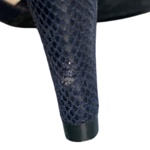 KELLY & KATIE High Heel Sandal Navy Blue With Ankle Strap 3” Heel Size 10 VGUC - Picture 11 of 16